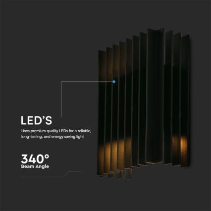 Уличный светодиодный настенный светильник 2xLED/6W/230V IP65 4000K