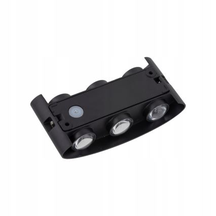 Уличный светодиодный настенный светильник ARROW 6xLED/1W/230V IP54 черный
