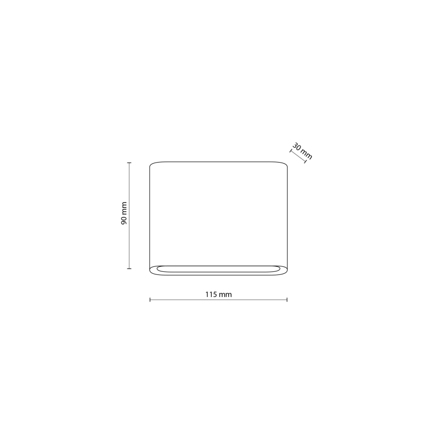 Уличный светодиодный настенный светильник ARWENA 2xLED/3W/230V IP54 черный