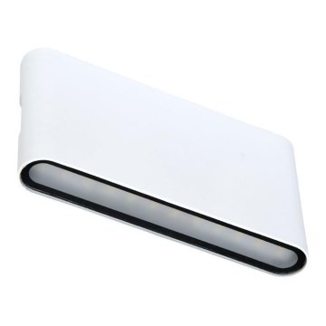 Уличный светодиодный настенный светильник BRICK 2xLED/6W/230V 3000/4000/6500K IP65 белый
