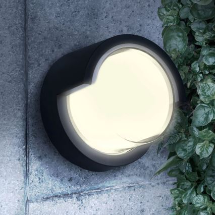 Уличный светодиодный настенный светильник ESSEN LED/10W/230V IP44 черный