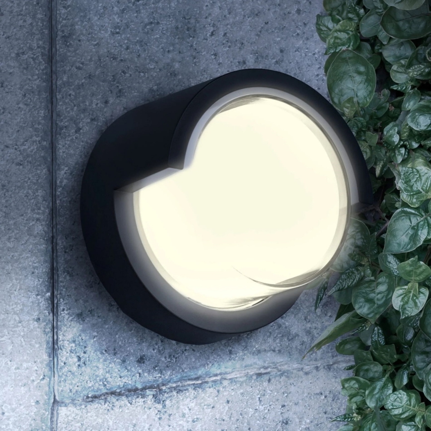 Уличный светодиодный настенный светильник ESSEN LED/10W/230V IP44 черный