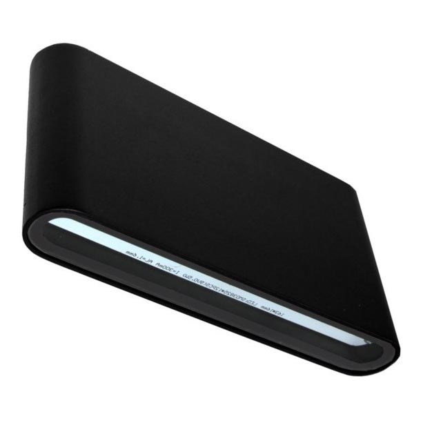 Уличный светодиодный настенный светильник FLOW 2xLED/6W/230V IP54 3000K черный