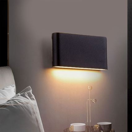 Уличный светодиодный настенный светильник FLOW LED/6W/230V IP54 4000K антрацит