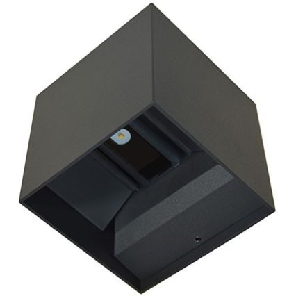 Уличный светодиодный настенный светильник KREON 2xLED/3W/230V IP54 3000K черный