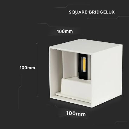 Уличный светодиодный настенный светильник LED/11W/230V 3000K IP65 белый
