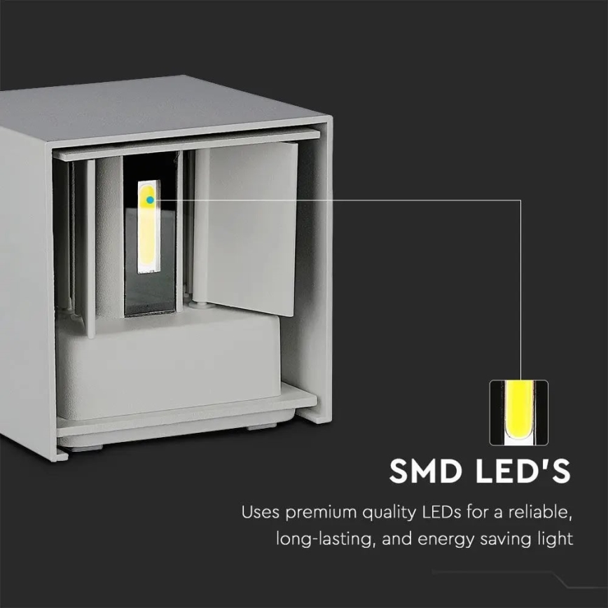 Уличный светодиодный настенный светильник LED/11W/230V 4000K IP65 серый