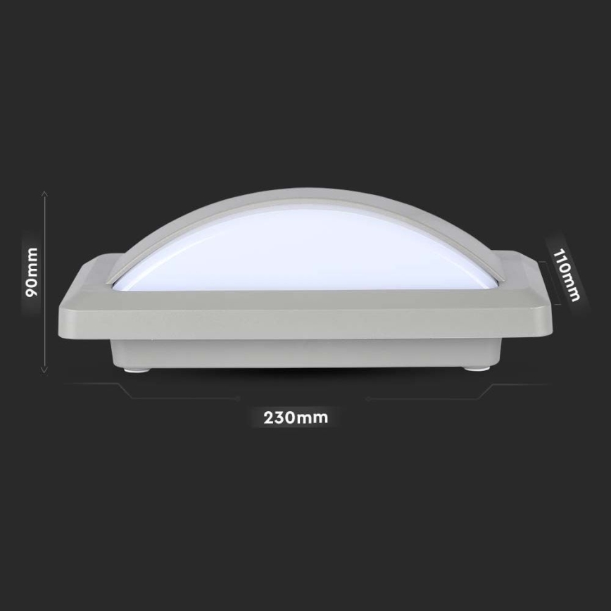 Уличный светодиодный настенный светильник LED/12W/230V 3000K IP65