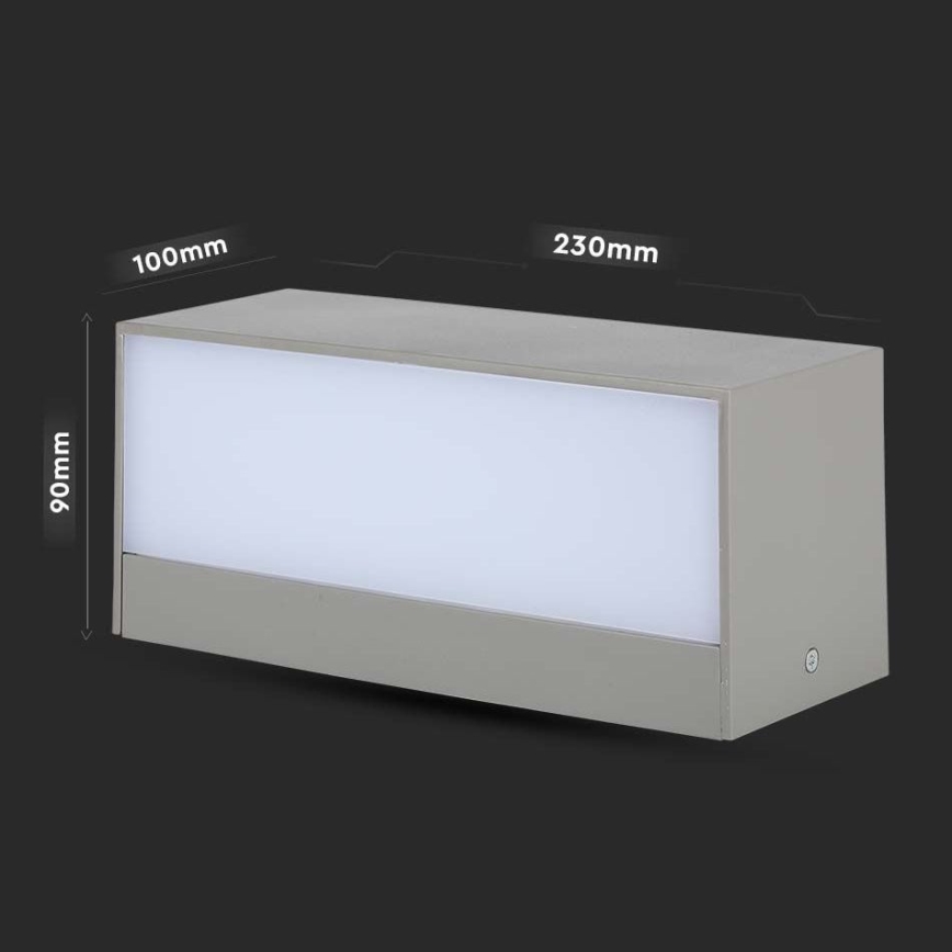 Уличный светодиодный настенный светильник+C1262 LED/12W/230V 3000K IP65