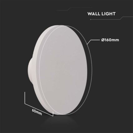 Уличный светодиодный настенный светильник LED/12W/230V 4000K IP65 белый