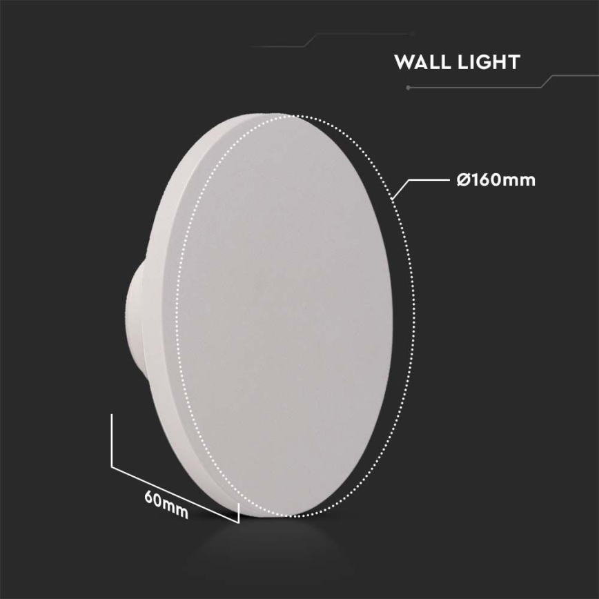 Уличный светодиодный настенный светильник LED/12W/230V 4000K IP65 белый