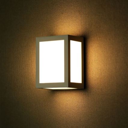 Уличный светодиодный настенный светильник LED/12W/230V 4000K IP65 серый