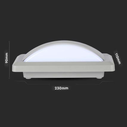 Уличный светодиодный настенный светильник LED/12W/230V 6400K IP65