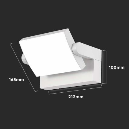 Уличный светодиодный настенный светильник LED/17W/230V 3000K IP65