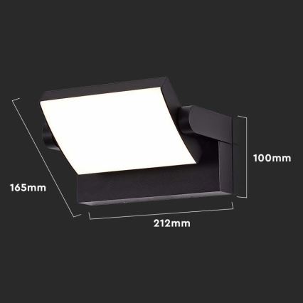 Уличный светодиодный настенный светильник+B1827 LED/17W/230V 3000K IP65