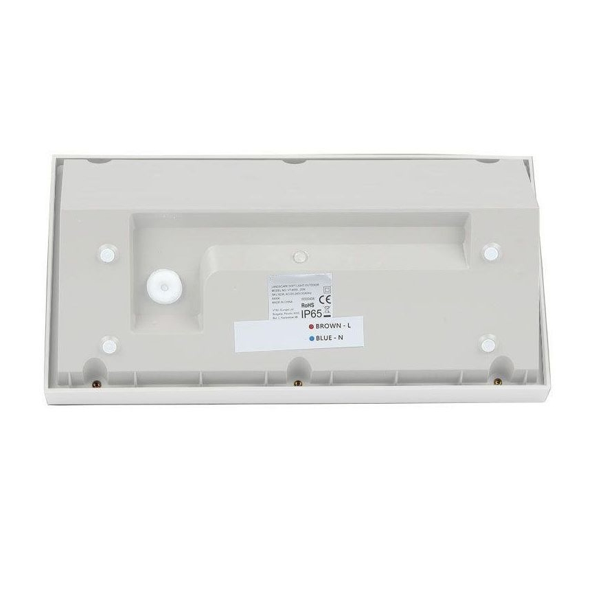Уличный светодиодный настенный светильник LED/20W/230V 3000K IP65 белый
