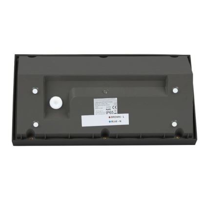 Уличный светодиодный настенный светильник LED/20W/230V 3000K IP65 черный