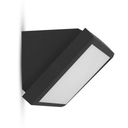 Уличный светодиодный настенный светильник LED/20W/230V 6400K IP65 черный