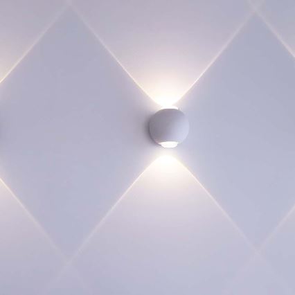 Уличный светодиодный настенный светильник LED/2W/230V 3000K IP54 белый