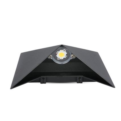 Уличный светодиодный настенный светильник LED/5W/230V 3000K IP65 черный