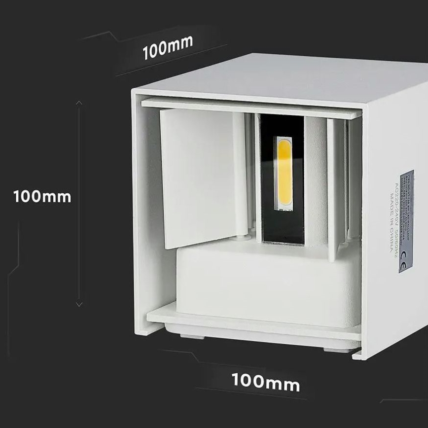 Уличный светодиодный настенный светильник LED/5W/230V 4000K IP65 белый