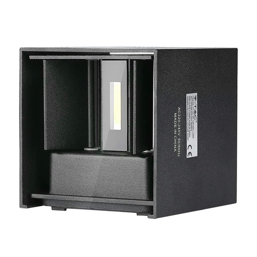 Уличный светодиодный настенный светильник LED/5W/230V 4000K IP65 черный
