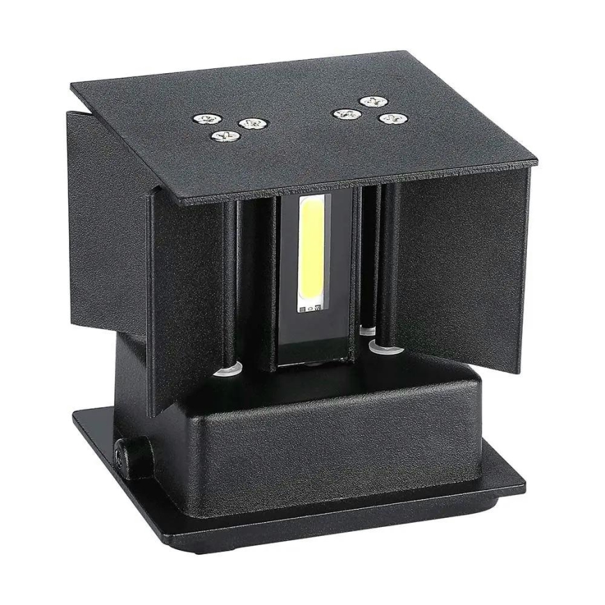 Уличный светодиодный настенный светильник LED/5W/230V 4000K IP65 черный