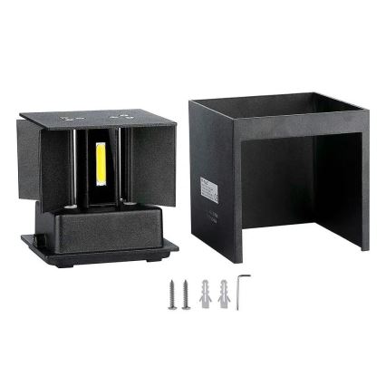 Уличный светодиодный настенный светильник LED/5W/230V 4000K IP65 черный