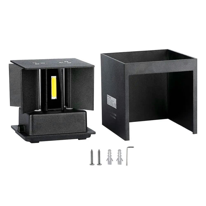 Уличный светодиодный настенный светильник LED/5W/230V 4000K IP65 черный
