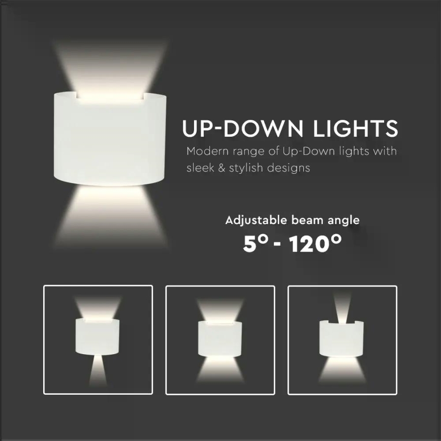 Уличный светодиодный настенный светильник LED/6W/230V 3000K IP65 белый