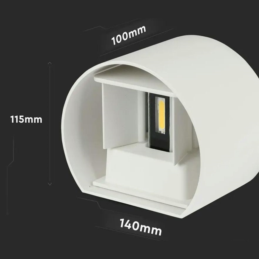 Уличный светодиодный настенный светильник LED/6W/230V 3000K IP65 белый