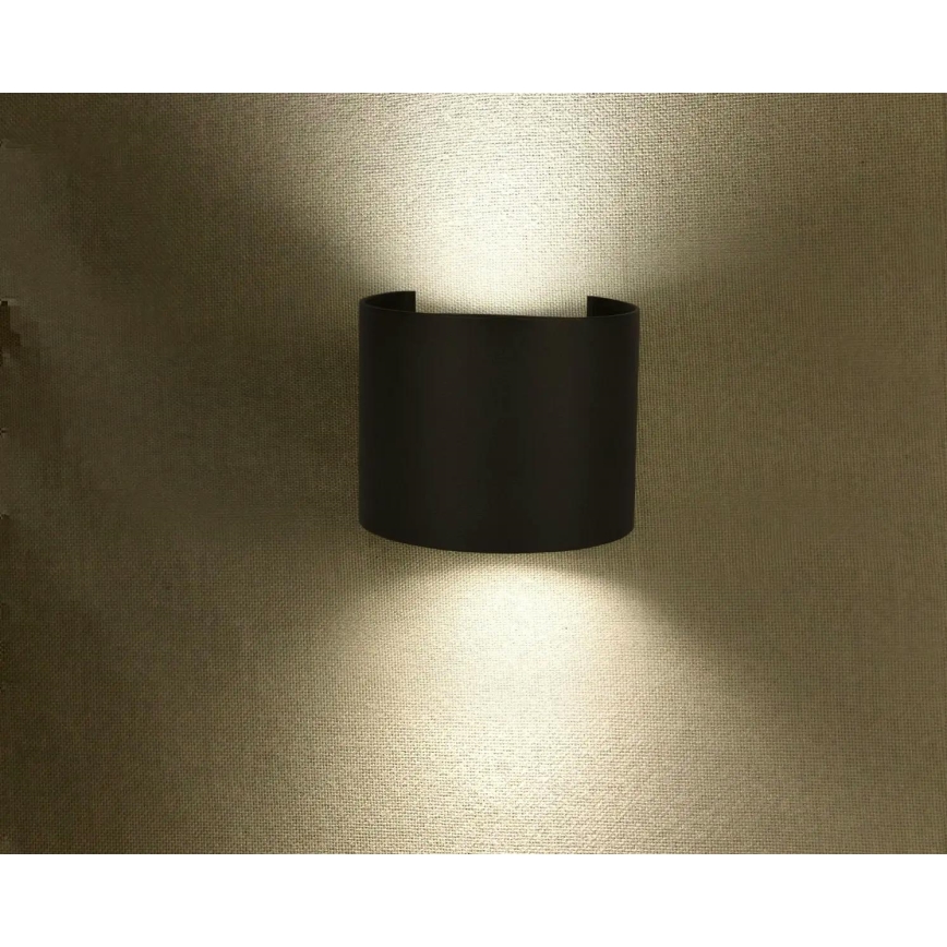 Уличный светодиодный настенный светильник LED/6W/230V 3000K IP65 черный