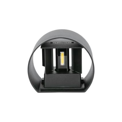Уличный светодиодный настенный светильник LED/6W/230V 3000K IP65 черный