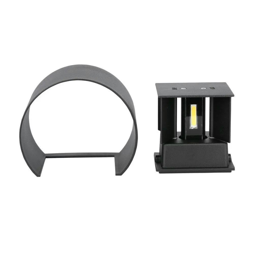 Уличный светодиодный настенный светильник LED/6W/230V 3000K IP65 черный