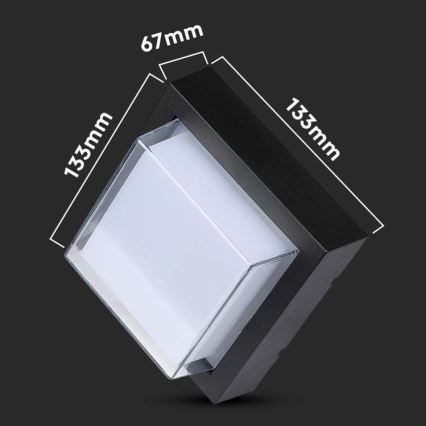 Уличный светодиодный настенный светильник LED/7W/230V IP65