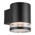 Уличный светодиодный настенный светильник на солнечной батарее LED/1W/3,7V 3000K IP54 черный