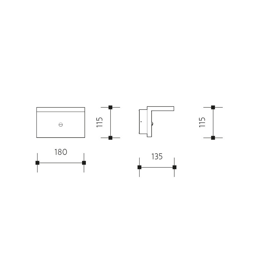 Уличный светодиодный настенный светильник NATURA LED/12W/230V 4000K IP65 коричневый/антрацит