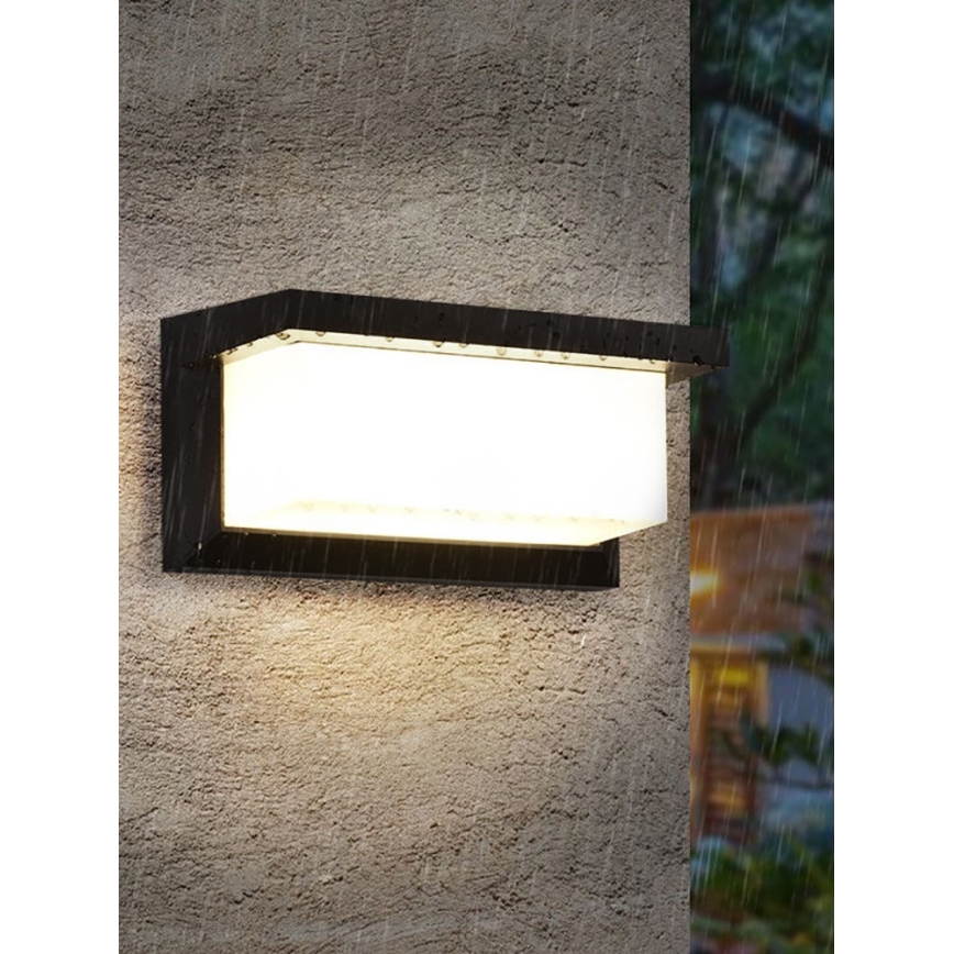 Уличный светодиодный настенный светильник NEELY LED/12W/230V 4000K IP54 черный