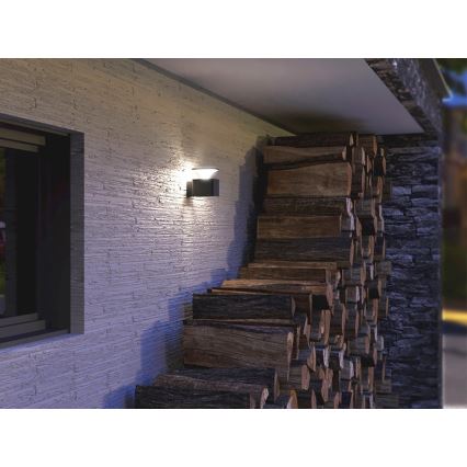 Уличный светодиодный настенный светильник ORNELA LED/6W/230V 3000K IP54 антрацит