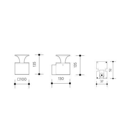 Уличный светодиодный настенный светильник ORNELA LED/6W/230V 3000K IP54 антрацит