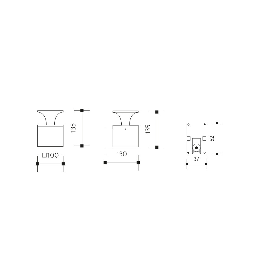 Уличный светодиодный настенный светильник ORNELA LED/6W/230V 3000K IP54 антрацит