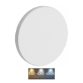 Уличный светодиодный настенный светильник PIATTA LED/18W/230V 3000/4000/6000K диаметр 25 см IP44 белый