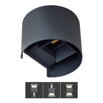 Уличный светодиодный настенный светильник REKA LED/7W/230V IP54 антрацит