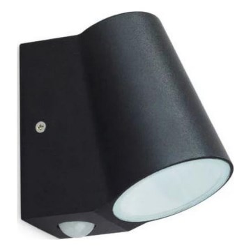 Уличный светодиодный настенный светильник с датчиком BUNOL LED/6W/230V IP44 черный