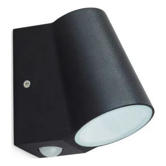 Уличный светодиодный настенный светильник с датчиком BUNOL LED/6W/230V IP44 черный