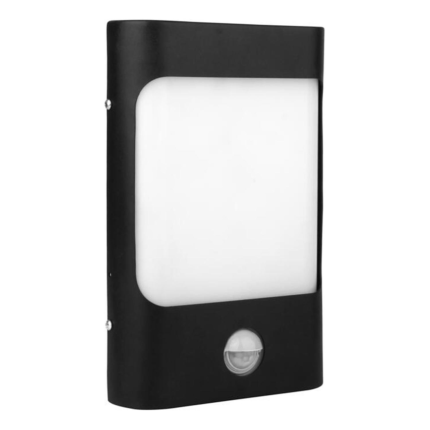 Уличный светодиодный настенный светильник с датчиком CORDOBA LED/9W/230V IP44 черный
