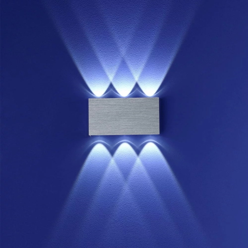 Уличный светодиодный потолочный светильник SILBER 6xLED/1W/230V IP54
