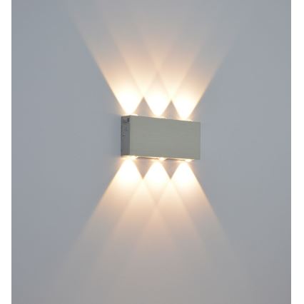 Уличный светодиодный потолочный светильник SILBER 6xLED/1W/230V IP54