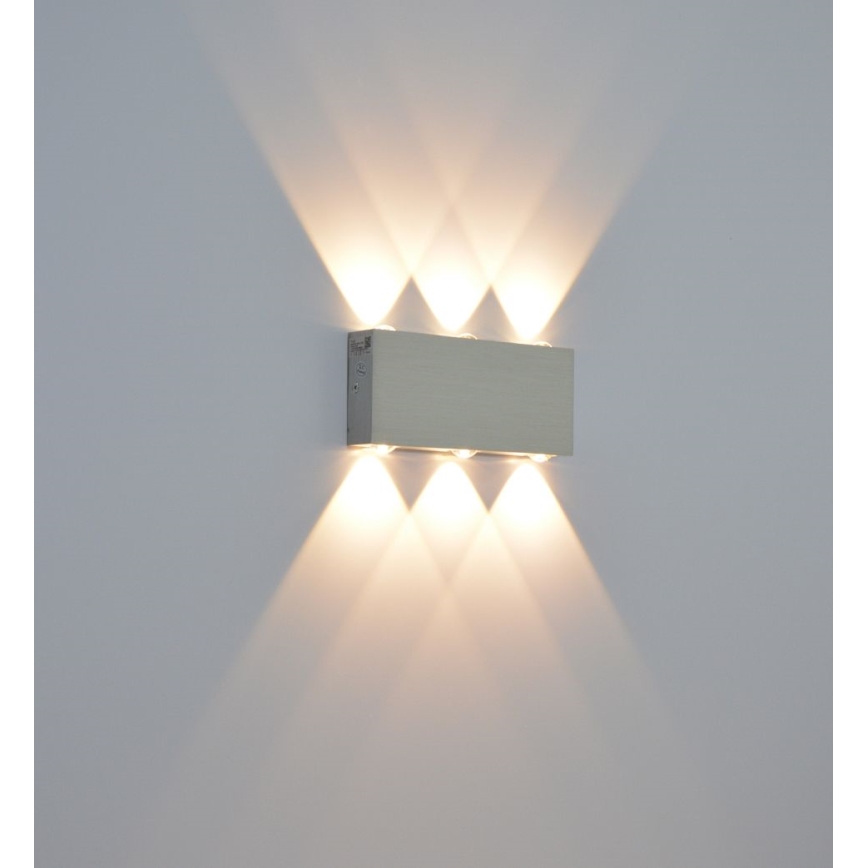 Уличный светодиодный потолочный светильник SILBER 6xLED/1W/230V IP54