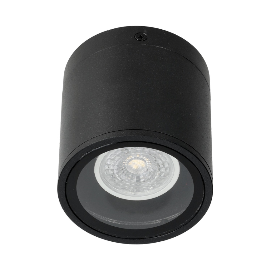 Уличный точечный светильник 1xGU10/35W/230V IP54 круглый черный